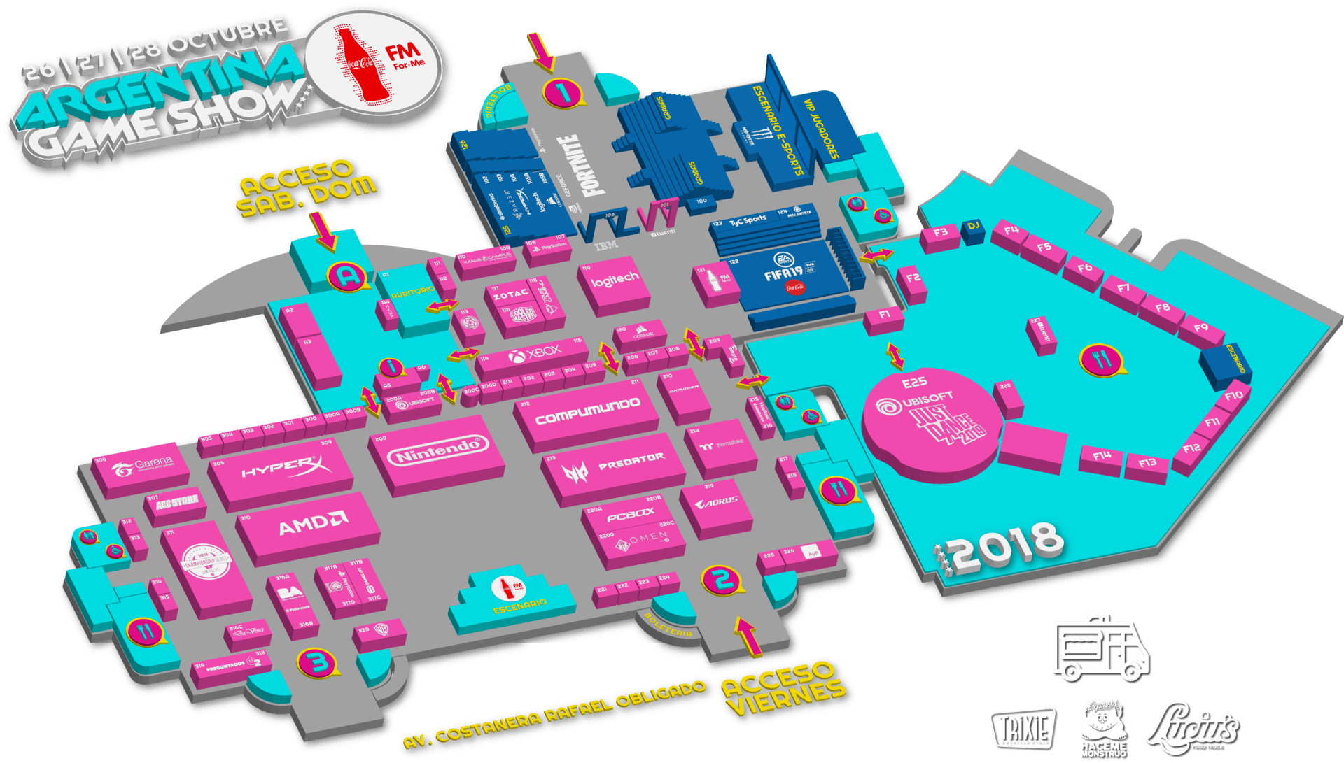 Mapa del evento